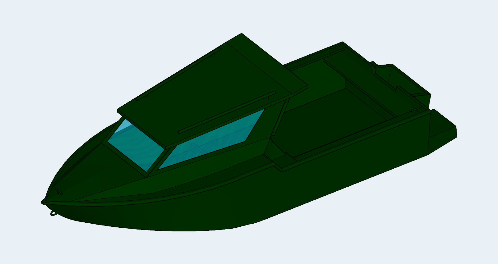 Hliníková loď 3D